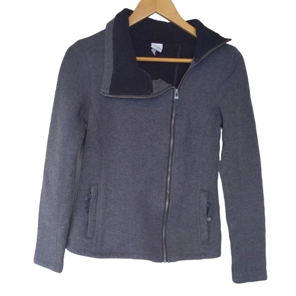 Bench Women's Grey Wool Blend Zip Sweater - Picture 1 of 10